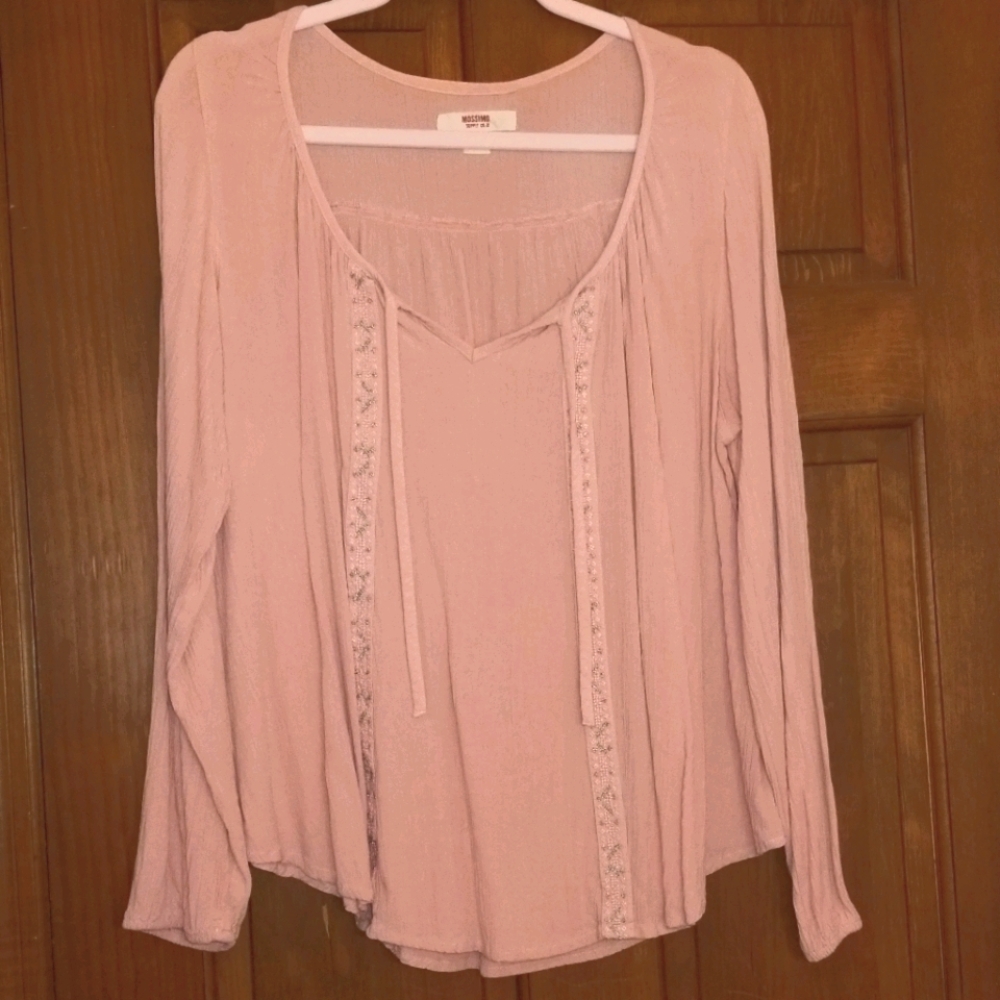 Light Pink Long Sleeved Blouse
